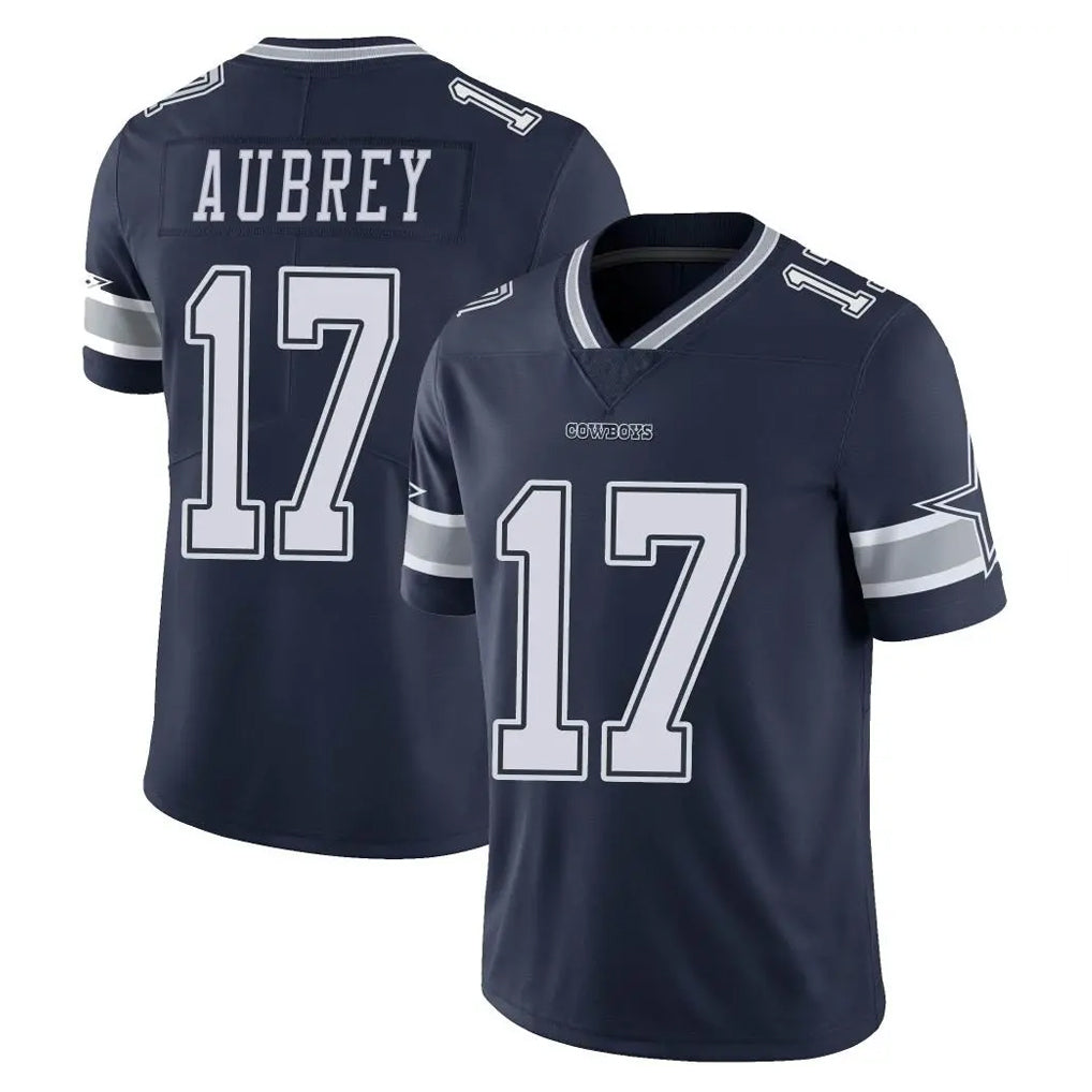 Crovyle D.Cowboys #17 Brandon Aubrey Player Navy Vapor Untouchable Limited Home Game Stitched Jerseys