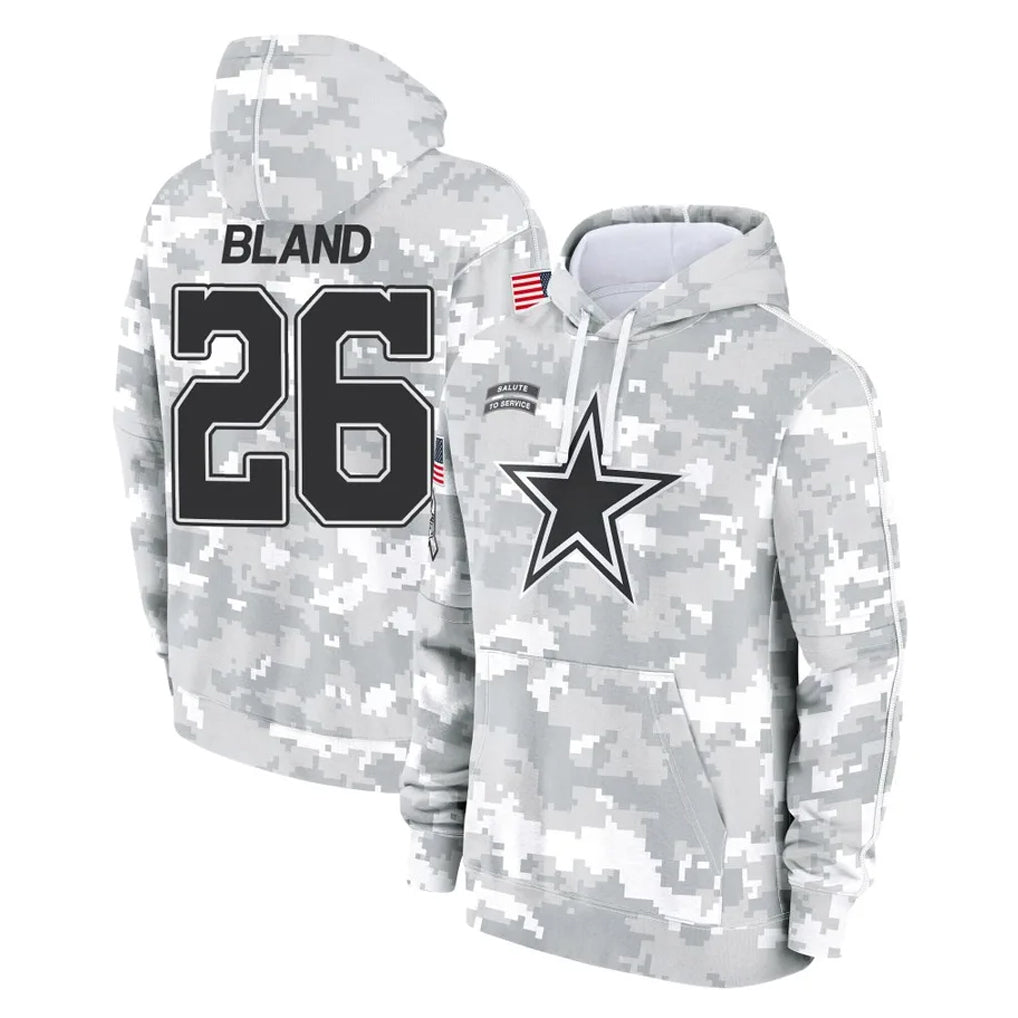 Crovyle D.Cowboys #26 DaRon Bland Player Arctic Camo Salute to Service Hoodies Limited Game Stitched Jerseys