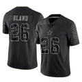 Crovyle D.Cowboys #26 DaRon Bland Player Black Limited Reflective Home Game Stitched Jerseys
