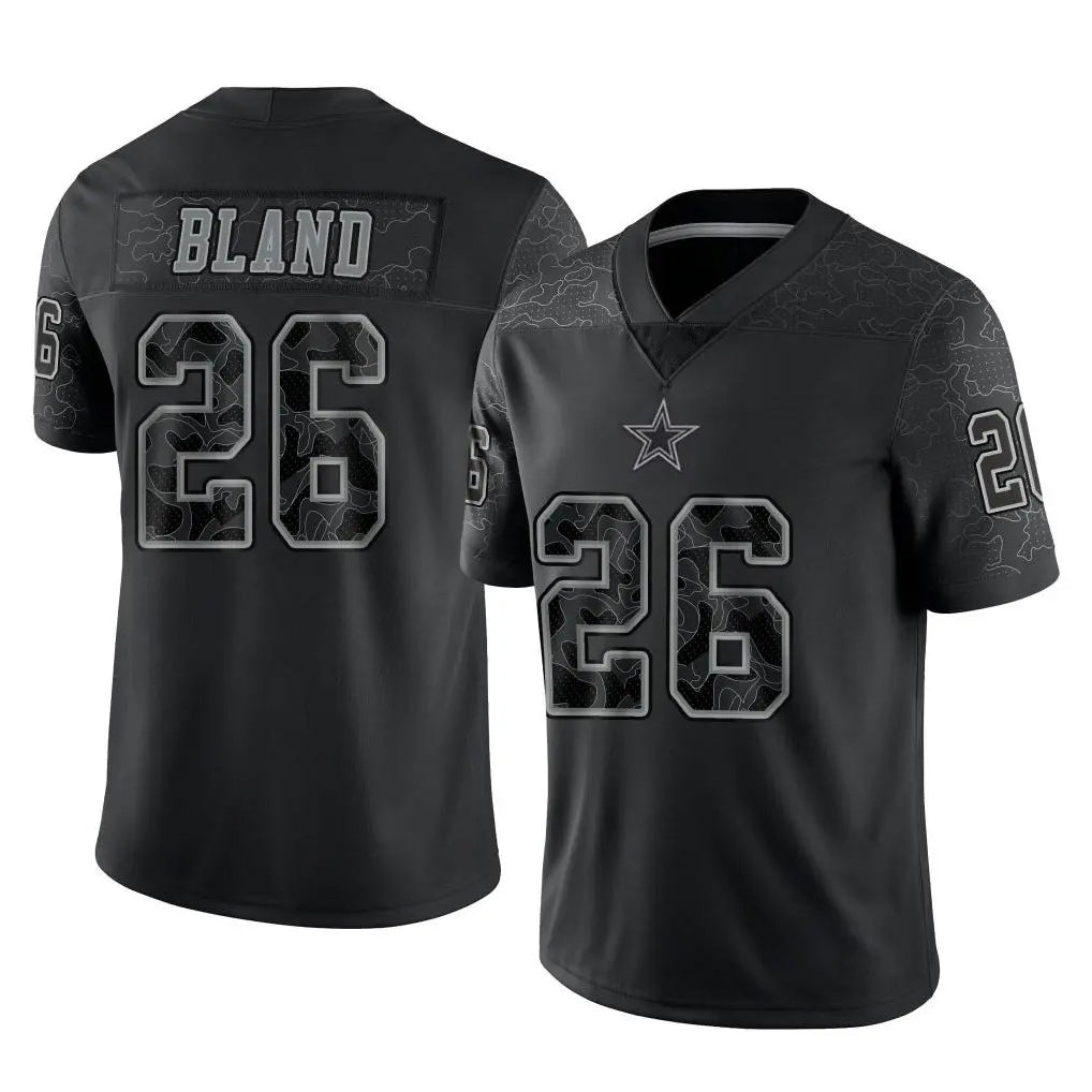 Crovyle D.Cowboys #26 DaRon Bland Player Black Limited Reflective Home Game Stitched Jerseys