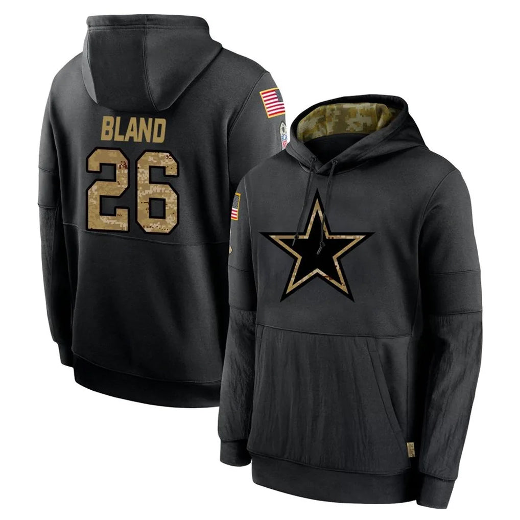 Crovyle D.Cowboys #26 DaRon Bland Player Black Salute to Service Pullover Hoodies Limited Stitched Jerseys
