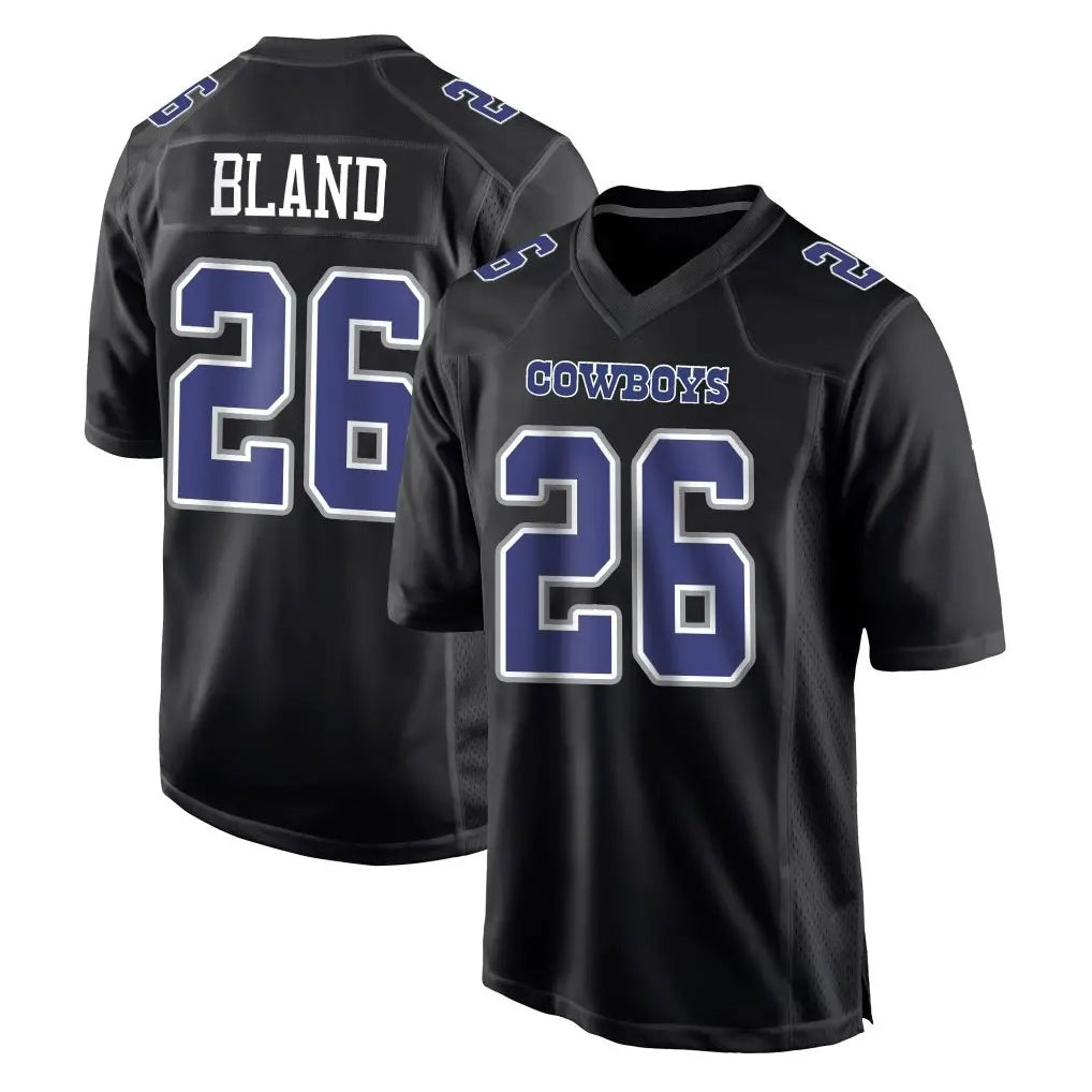Crovyle D.Cowboys #26 DaRon Bland Player Carbon Black Fashion Home Game Stitched Jerseys