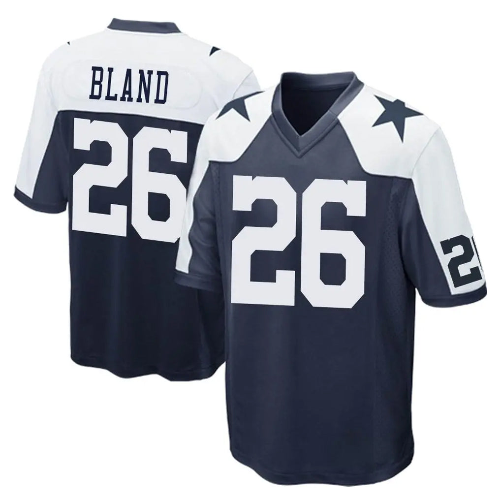 Crovyle D.Cowboys #26 DaRon Bland Player Navy-White Alternate Home Game Stitched Jerseys