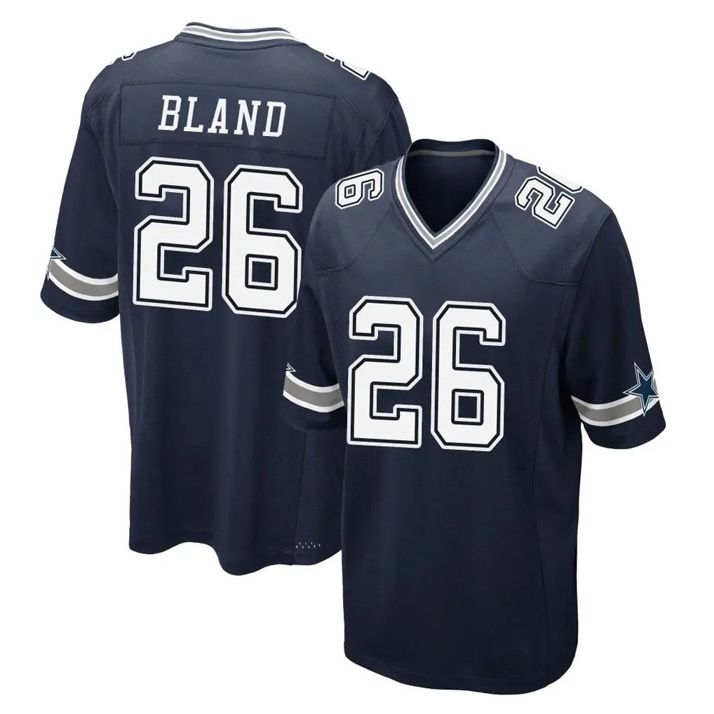 Crovyle D.Cowboys #26 DaRon Bland Player Navy Home Game Stitched Jerseys