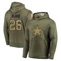 Crovyle D.Cowboys #26 DaRon Bland Player Olive Salute to Service Pullover Hoodies Home Game Stitched Jerseys