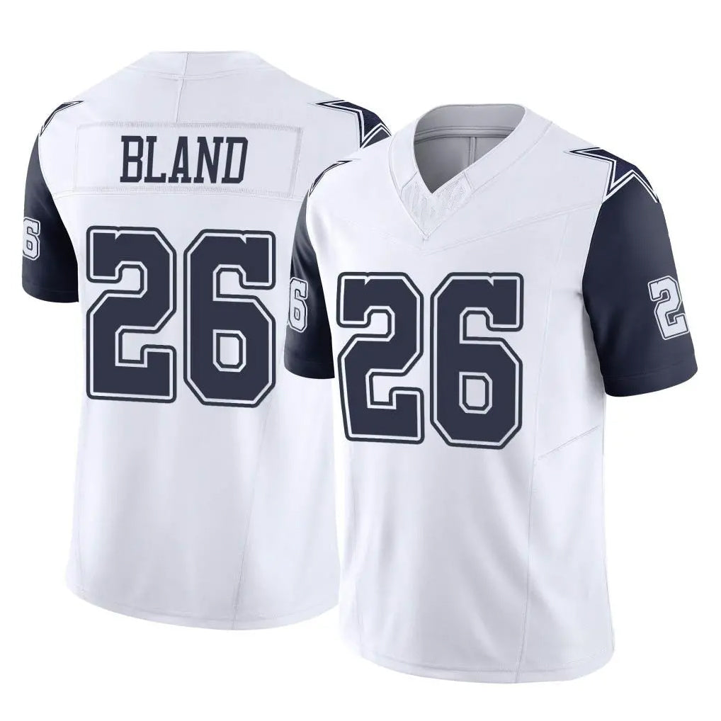 Crovyle D.Cowboys #26 DaRon Bland Player White-Navy Limited Vapor F.U.S.E. Home Game Stitched Jerseys