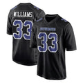Crovyle D.Cowboys #33 Javonte Williams Player Carbon Black Fashion Home Game Stitched Jerseys