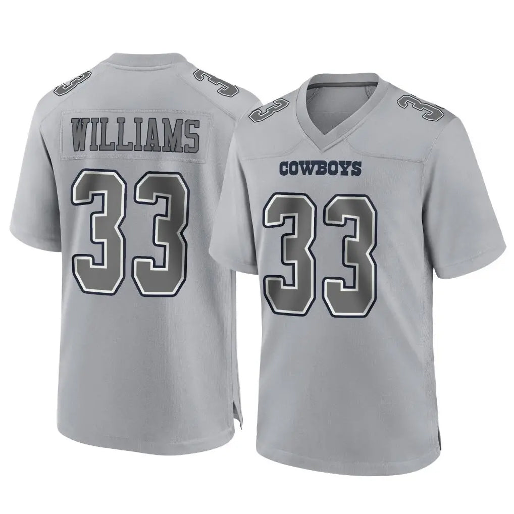 Crovyle D.Cowboys #33 Javonte Williams Player Gray Atmosphere Fashion Home Game Stitched Jerseys