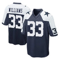 Crovyle D.Cowboys #33 Javonte Williams Player Navy-White Alternate Home Game Stitched Jerseys