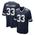 Crovyle D.Cowboys #33 Javonte Williams Player Navy Home Game Stitched Jerseys