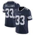 Crovyle D.Cowboys #33 Javonte Williams Player Navy Vapor Untouchable Limited Home Game Stitched Jerseys