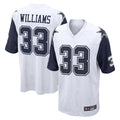 Crovyle D.Cowboys #33 Javonte Williams Player White-Navy Home Game Stitched Jerseys