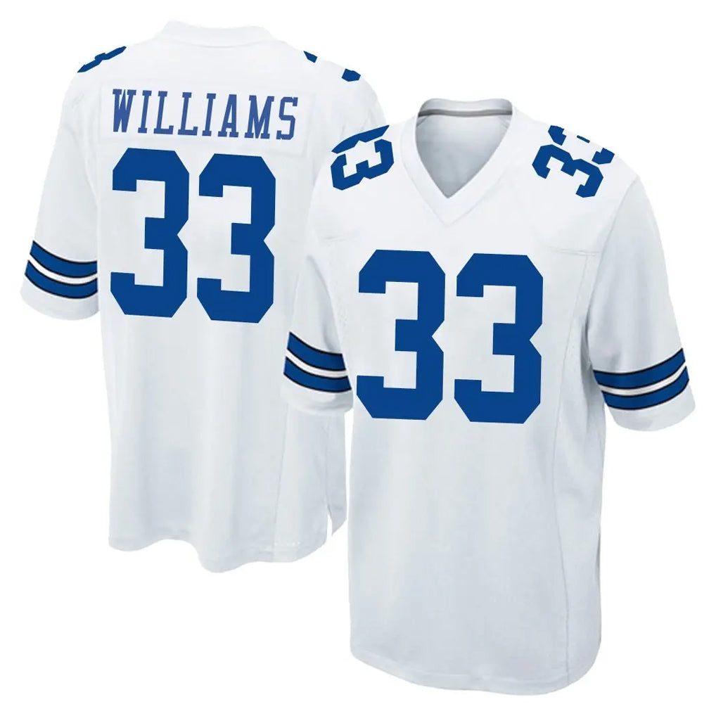 Crovyle D.Cowboys #33 Javonte Williams Player White Home Game Stitched Jerseys