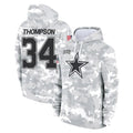 Crovyle D.Cowboys #34 Jalen Thompson Player Arctic Camo Salute to Service Hoodies Limited Game Stitched Jerseys