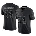 Crovyle D.Cowboys #34 Jalen Thompson Player Black Limited Reflective Home Game Stitched Jerseys