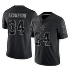 Crovyle D.Cowboys #34 Jalen Thompson Player Black Limited Reflective Home Game Stitched Jerseys