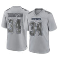 Crovyle D.Cowboys #34 Jalen Thompson Player Gray Atmosphere Fashion Home Game Stitched Jerseys