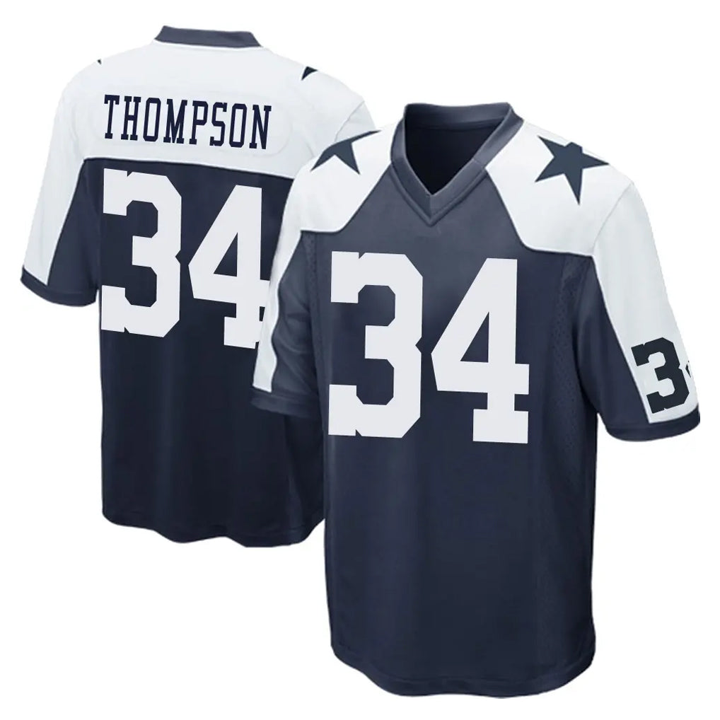 Crovyle D.Cowboys #34 Jalen Thompson Player Navy-White Alternate Home Game Stitched Jerseys