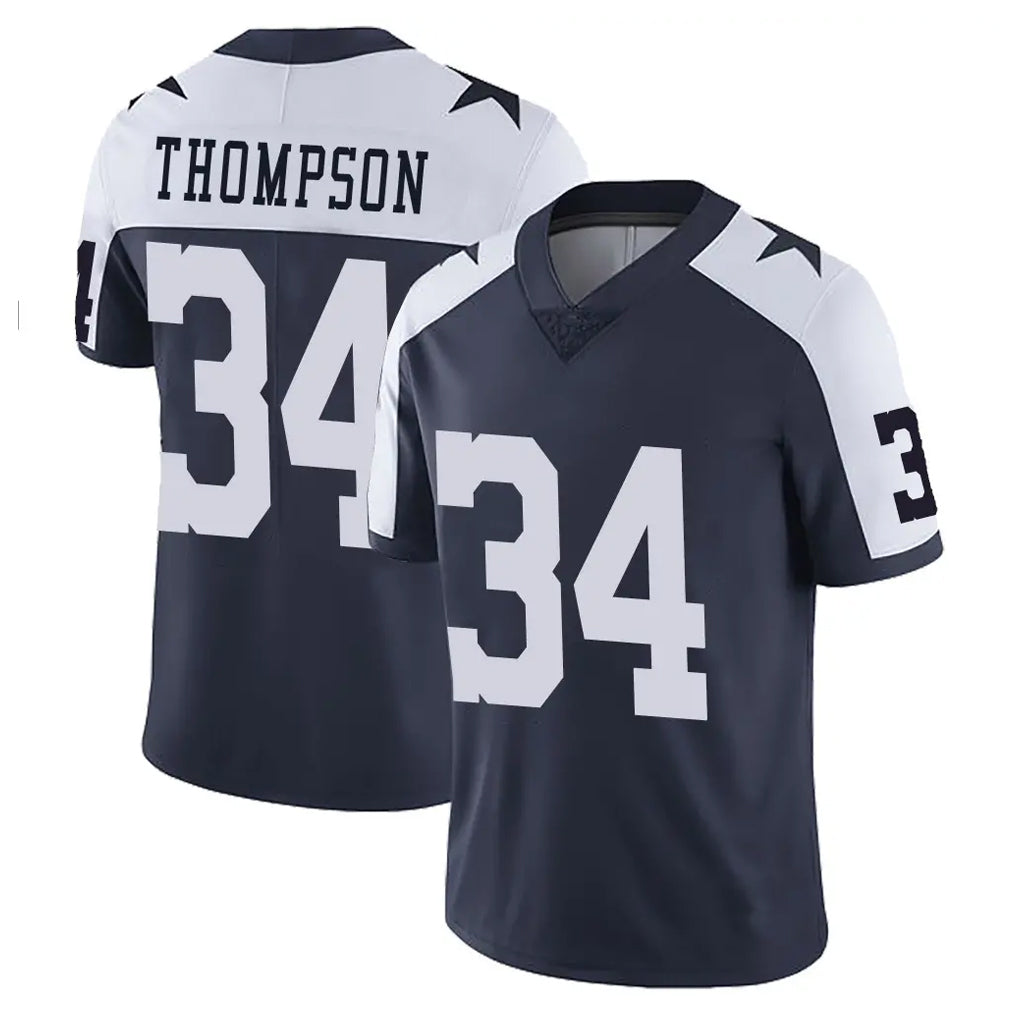 Crovyle D.Cowboys #34 Jalen Thompson Player Navy-White Limited Alternate Vapor Untouchable Home Game Stitched Jerseys