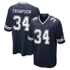 Crovyle D.Cowboys #34 Jalen Thompson Player Navy Home Game Stitched Jerseys
