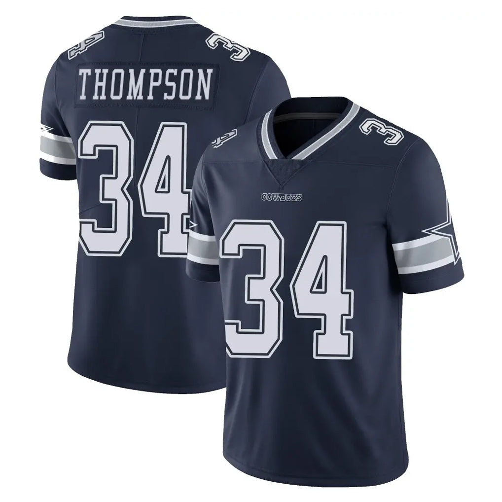 Crovyle D.Cowboys #34 Jalen Thompson Player Navy Vapor Untouchable Limited Home Game Stitched Jerseys