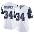 Crovyle D.Cowboys #34 Jalen Thompson Player White-Navy Limited Vapor F.U.S.E. Home Game Stitched Jerseys