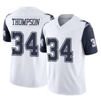 Crovyle D.Cowboys #34 Jalen Thompson Player White-Navy Limited Vapor F.U.S.E. Home Game Stitched Jerseys