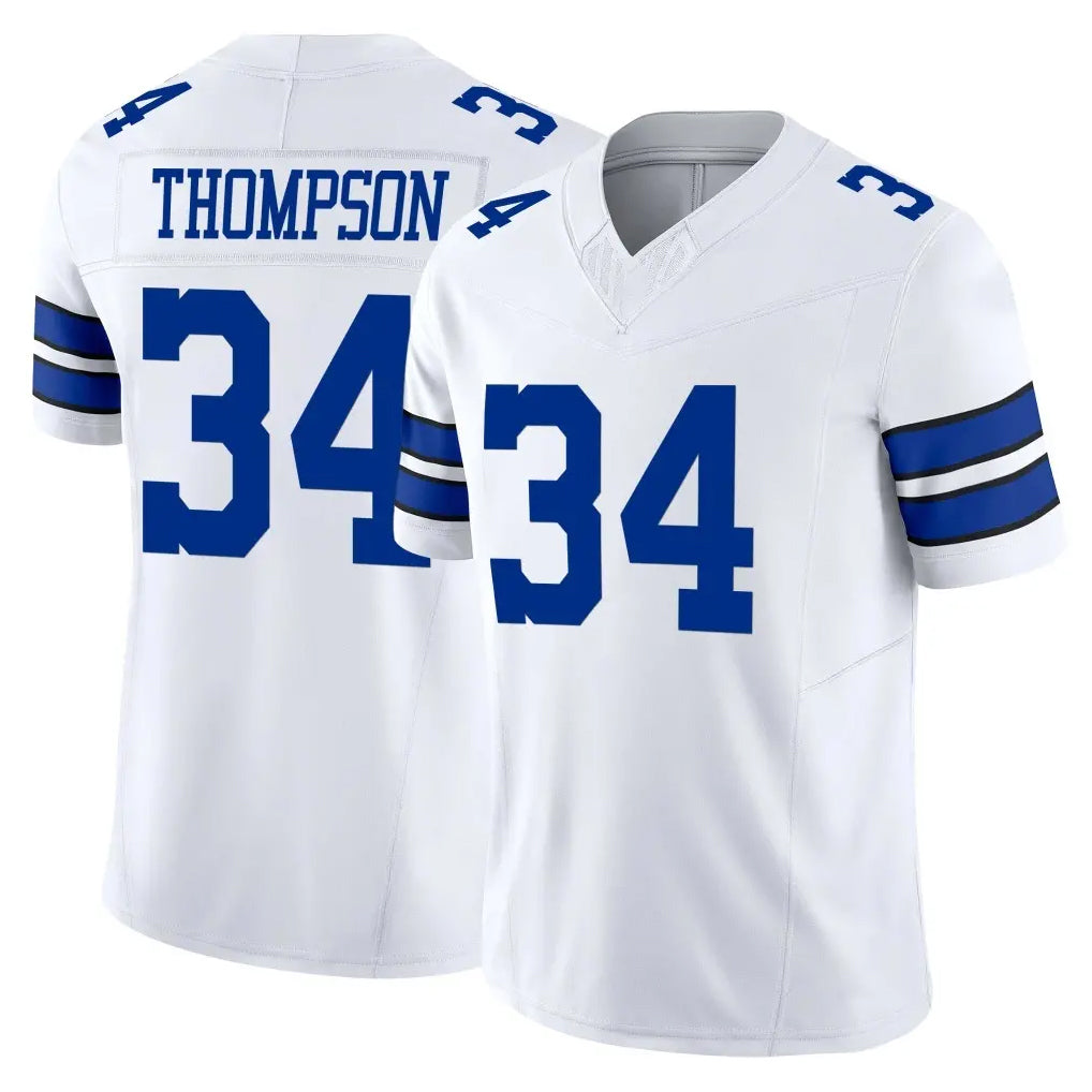 Crovyle D.Cowboys #34 Jalen Thompson Player White Limited Vapor F.U.S.E. Home Game Stitched Jerseys