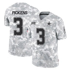 Crovyle D.Cowboys #3 George Pickens Player Arctic Camo Salute to Service Limited Home Game Stitched Jerseys