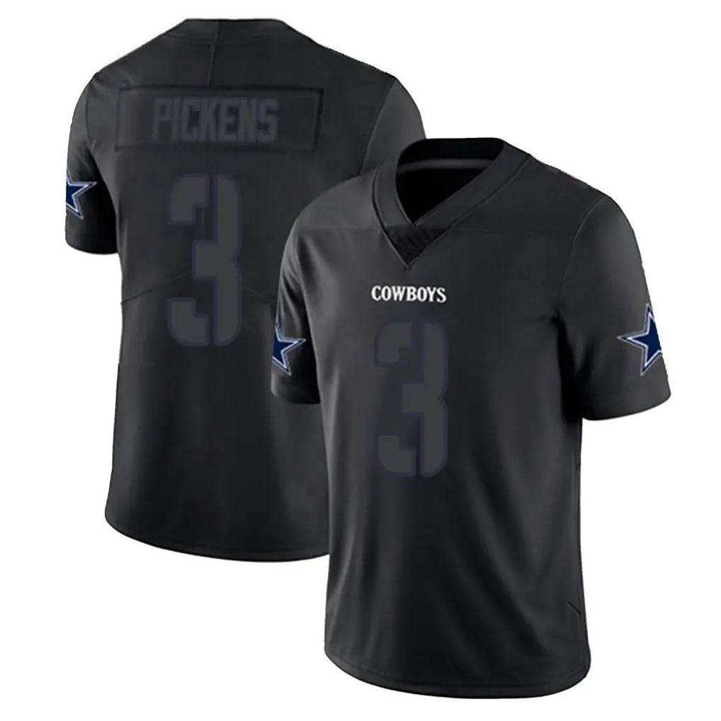 Crovyle D.Cowboys #3 George Pickens Player Black Impact Limited Home Game Stitched Jerseys