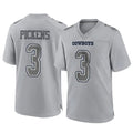 Crovyle D.Cowboys #3 George Pickens Player Gray Atmosphere Fashion Home Game Stitched Jerseys
