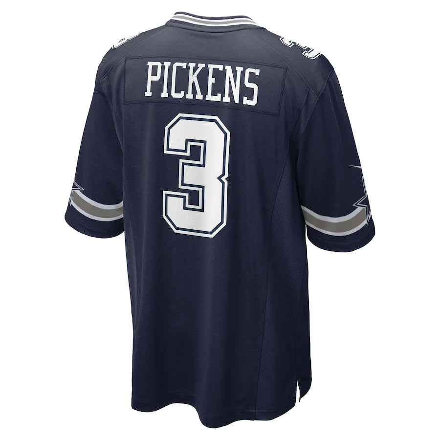 Crovyle D.Cowboys #3 George Pickens Player Navy Home Game Stitched Jerseys