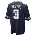 Crovyle D.Cowboys #3 George Pickens Player Navy Home Game Stitched Jerseys