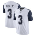 Crovyle D.Cowboys #3 George Pickens Player White-Navy Limited Color Rush Vapor Untouchable Home Game Stitched Jerseys