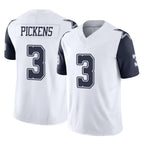 Crovyle D.Cowboys #3 George Pickens Player White-Navy Limited Vapor F.U.S.E. Home Game Stitched Jerseys