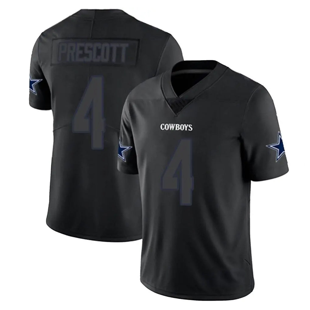 Crovyle D.Cowboys #4 Dak Prescott Player Black Impact Limited Home Game Stitched Jerseys