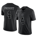 Crovyle D.Cowboys #4 Dak Prescott Player Black Limited Reflective Home Game Stitched Jerseys