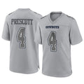 Crovyle D.Cowboys #4 Dak Prescott Player Gray Atmosphere Fashion Home Game Stitched Jerseys