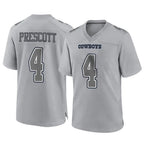 Crovyle D.Cowboys #4 Dak Prescott Player Gray Atmosphere Fashion Home Game Stitched Jerseys