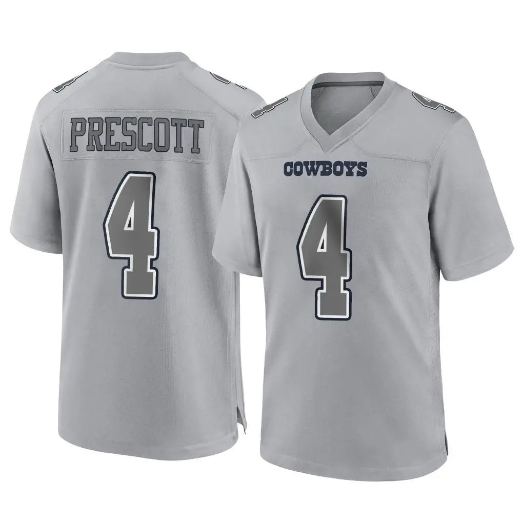 Crovyle D.Cowboys #4 Dak Prescott Player Gray Atmosphere Fashion Home Game Stitched Jerseys