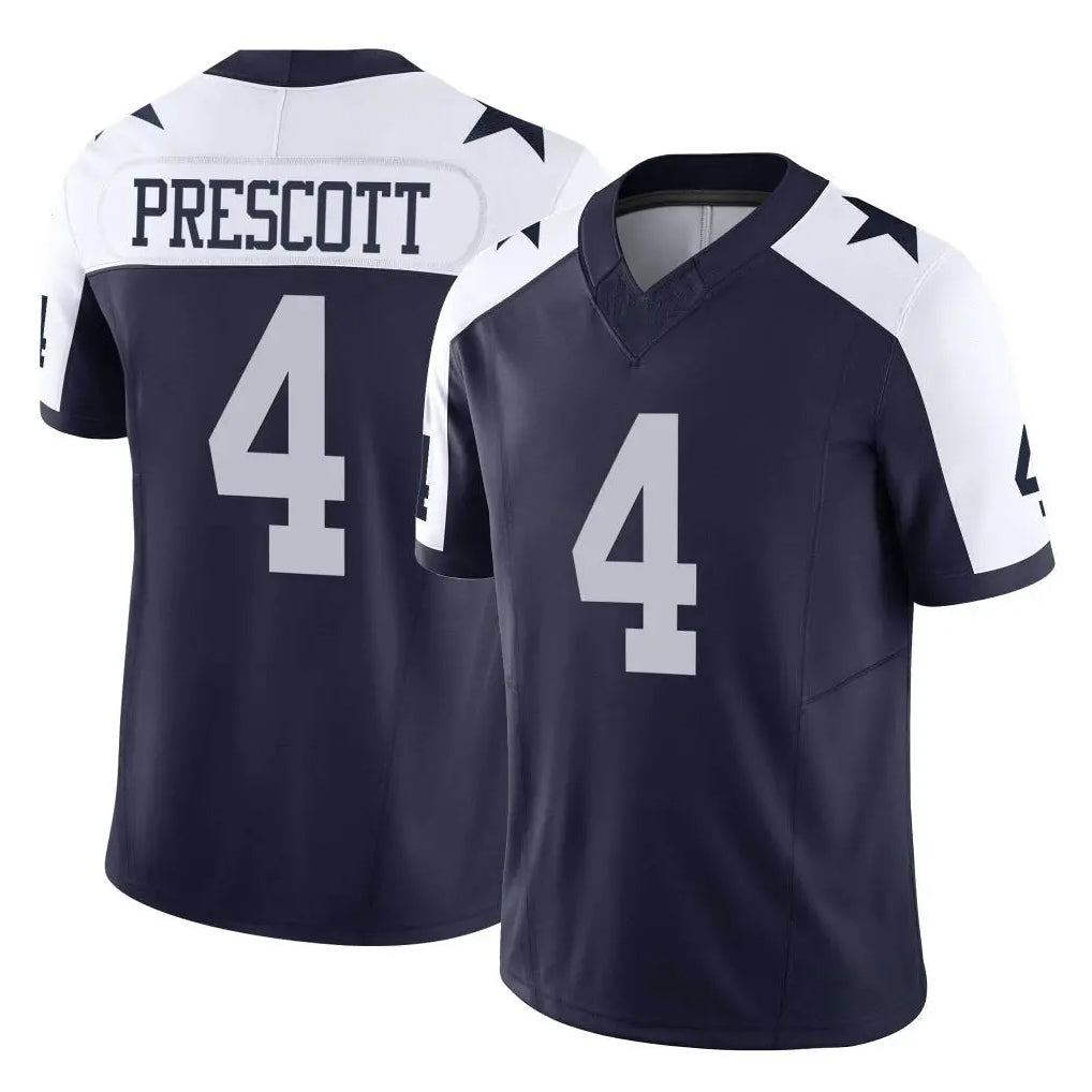 Crovyle D.Cowboys #4 Dak Prescott Player Navy-White Limited Alternate Vapor F.U.S.E. Home Game Stitched Jerseys