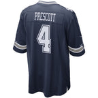 Crovyle D.Cowboys #4 Dak Prescott Player Navy Home Game Stitched Jerseys