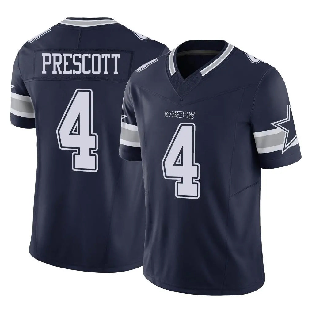 Crovyle D.Cowboys #4 Dak Prescott Player Navy Limited Vapor F.U.S.E. Home Game Stitched Jerseys