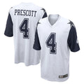 Crovyle D.Cowboys #4 Dak Prescott Player White-Navy Home Game Stitched Jerseys