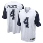 Crovyle D.Cowboys #4 Dak Prescott Player White-Navy Home Game Stitched Jerseys
