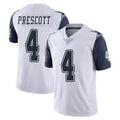 Crovyle D.Cowboys #4 Dak Prescott Player White-Navy Limited Color Rush Vapor Untouchable Home Game Stitched Jerseys