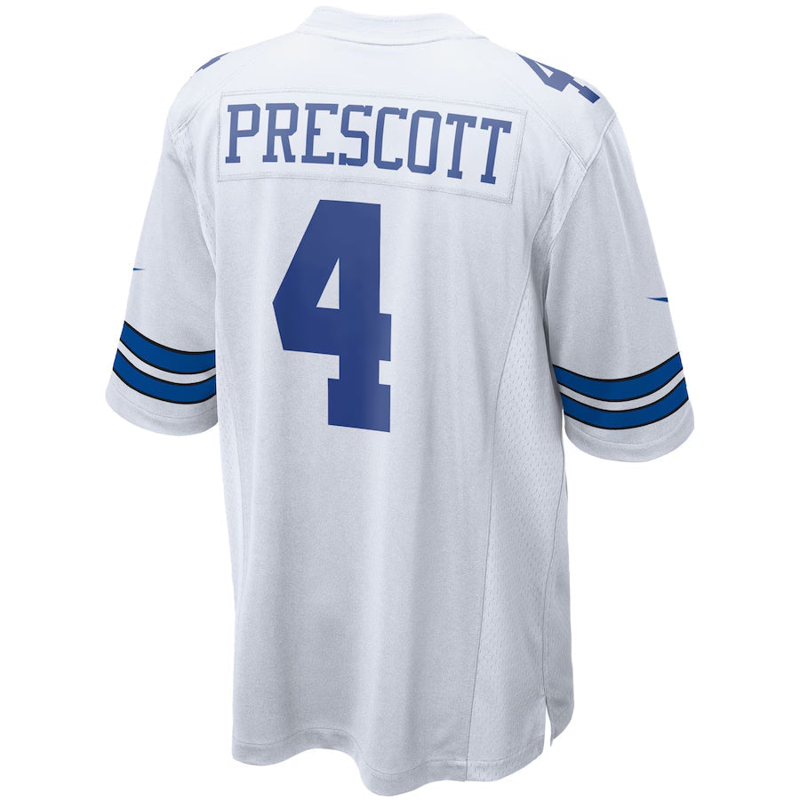 Crovyle D.Cowboys #4 Dak Prescott Player White Home Game Stitched Jerseys