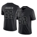 Crovyle D.Cowboys #52 Tyler Booker Player Black Limited Reflective Home Game Stitched Jerseys