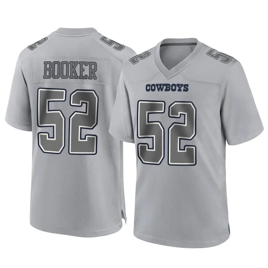 Crovyle D.Cowboys #52 Tyler Booker Player Gray Atmosphere Fashion Home Game Stitched Jerseys