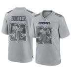 Crovyle D.Cowboys #52 Tyler Booker Player Gray Atmosphere Fashion Home Game Stitched Jerseys